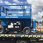 This is the latest model All Terrain Scissor Lift from Genie ordered specially for a valued customer.